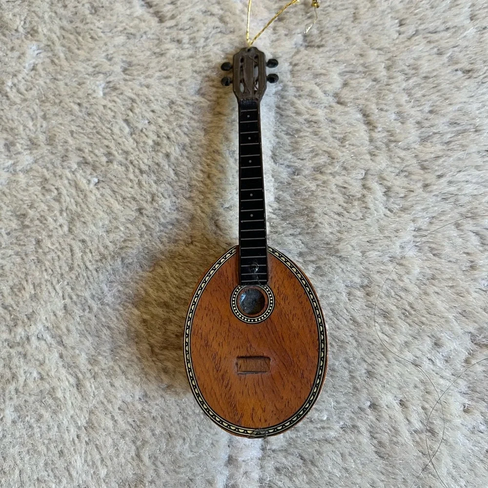 2 Vintage Wood Instrument Ornaments - Picture 8 of 13